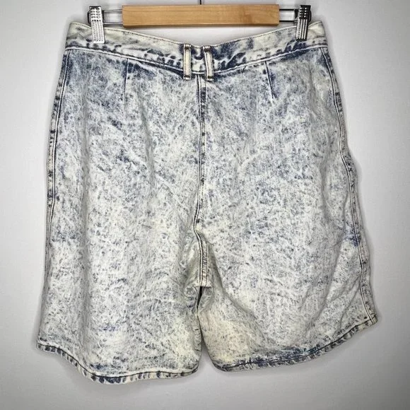 Chic Jeans Vintage acid wash mom shorts denim shorts 16 - Picture 2 of 5